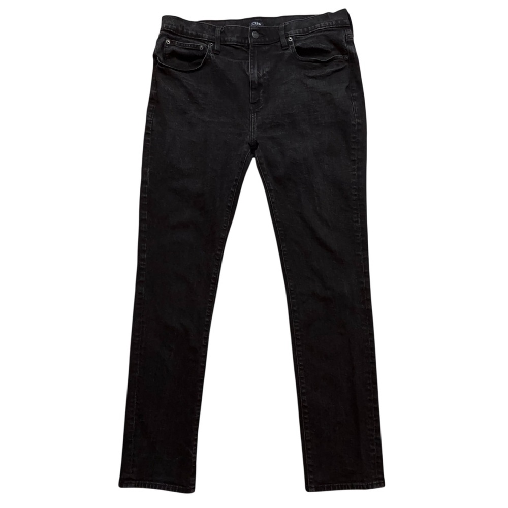 J.Crew Jeans Mens Size 36x32 Denim Signature Flex Slim Fit Stretch Black